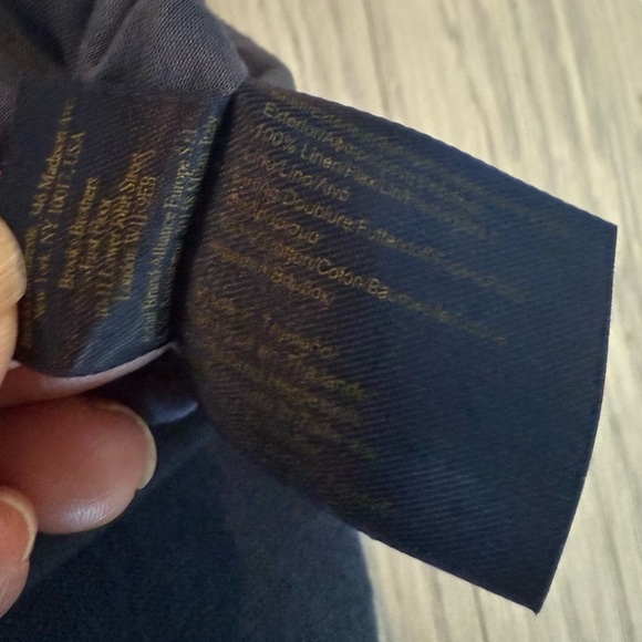 Brooks Brothers Linen  Dress Sleeveless Navy Blue Knee Length Size 10 - Picture 3 of 4